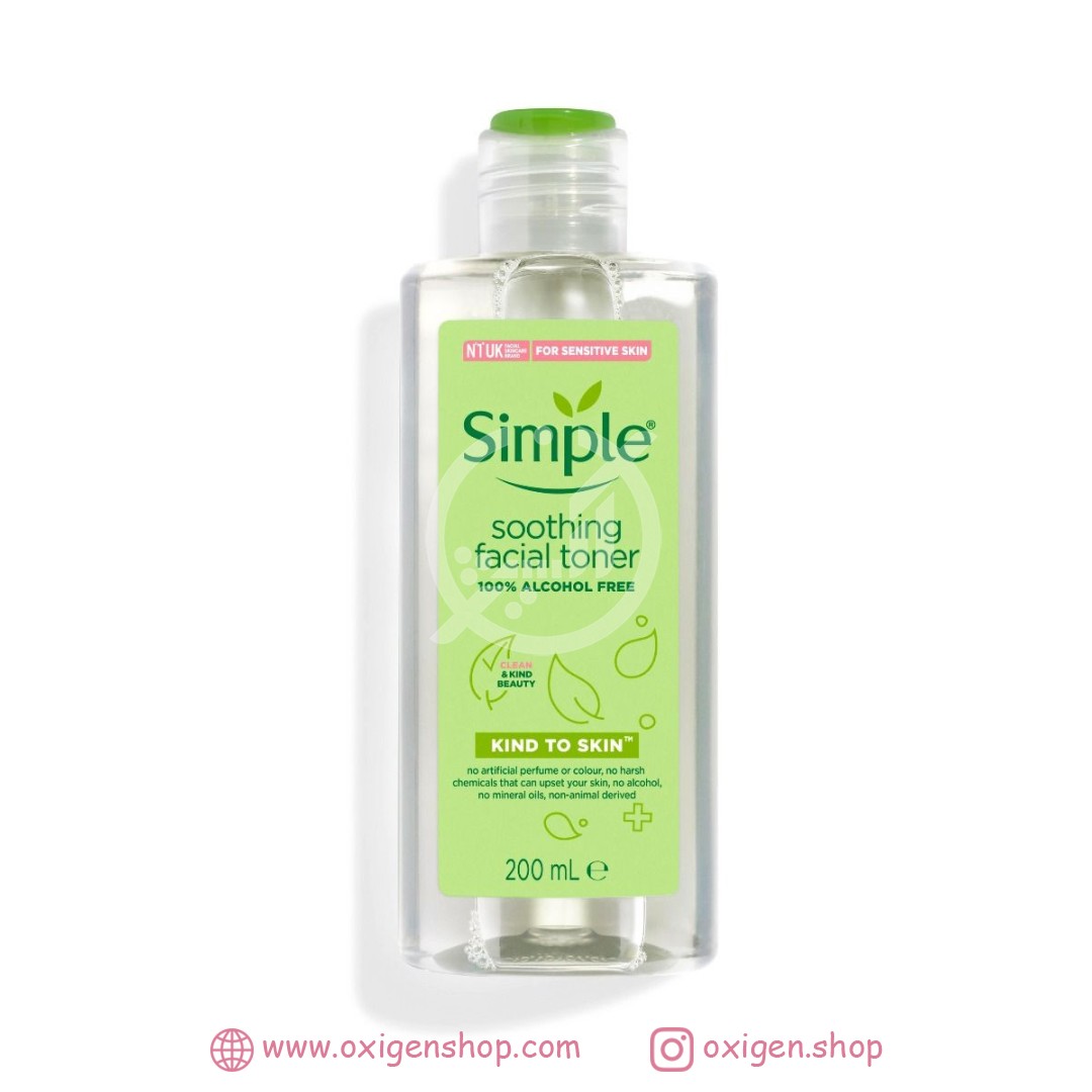 تونر تسکین دهنده سیمپل مدل kind to skin