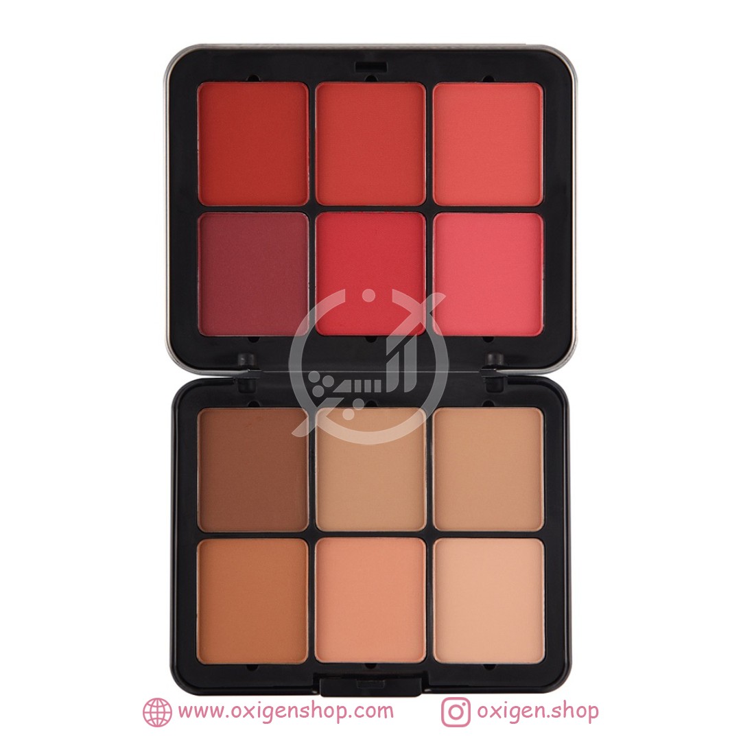 پالت رژگونه و کانتور خشک فیوچر میکاپ رنگ FU106