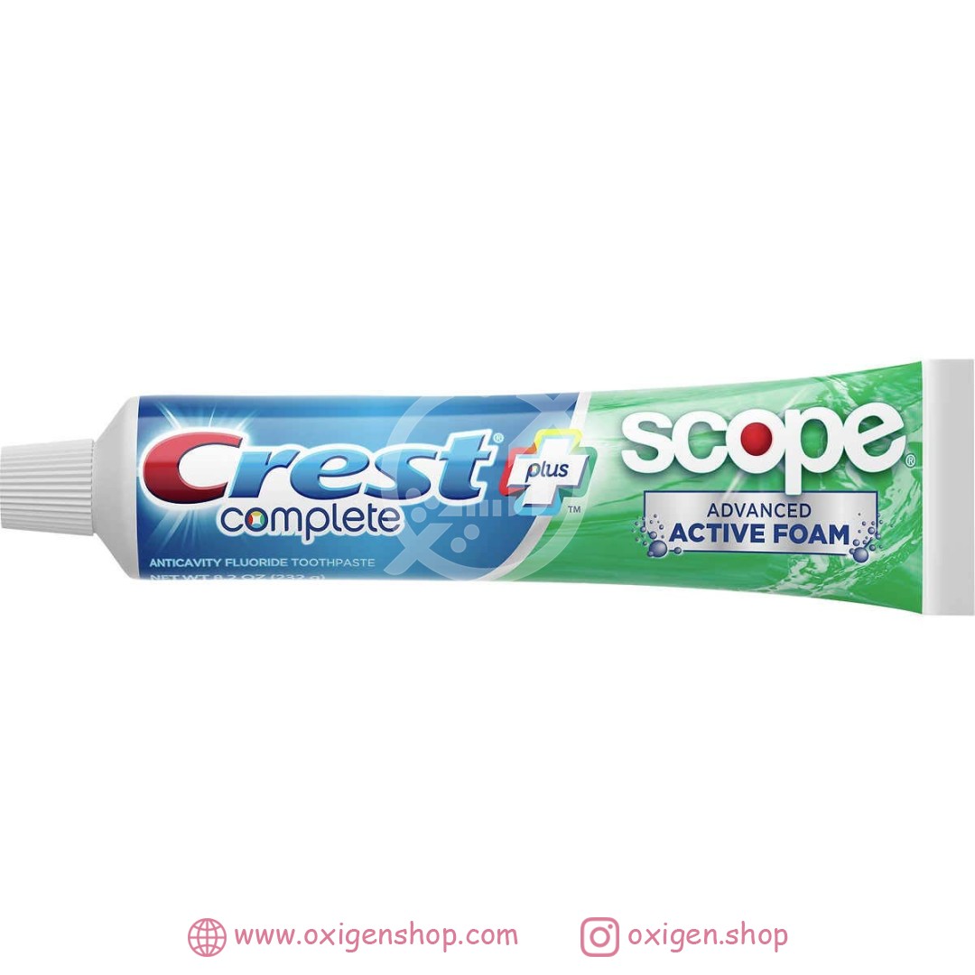 خمیر دندان کرست مدل Extra Whitening + Scope Advanced Freshness