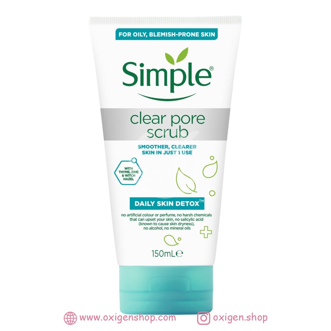 اسکراب صورت سیمپل مدل Daily Skin Detox