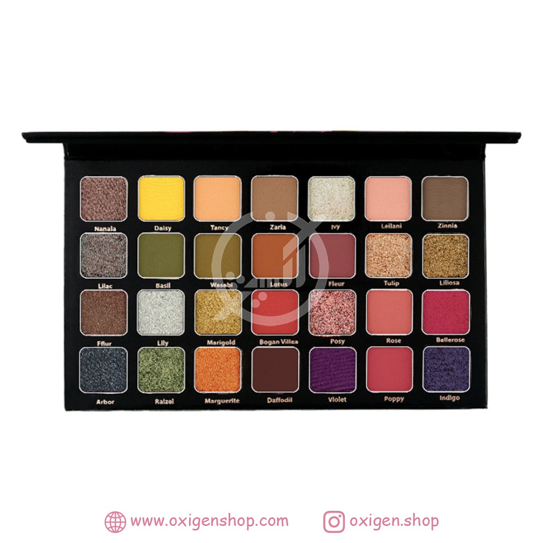 پالت سایه 28 رنگ کاراکتر مدل Blossom 