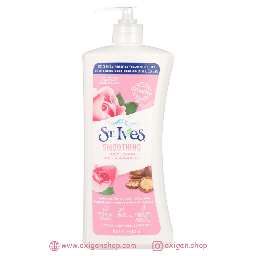 لوسیون بدن سنت ایوز مدل rose and argan oil