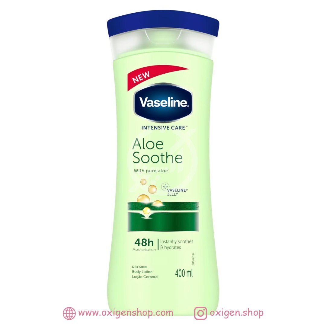 لوسیون بدن وازلین مدل Aloe Soothe