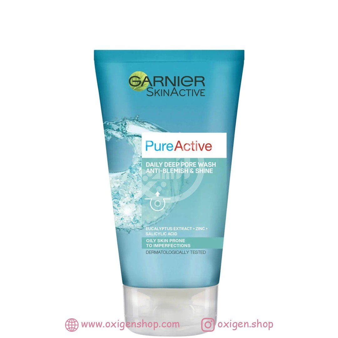 شوینده ضد جوش سر سیاه گارنیر مدل Pure Active