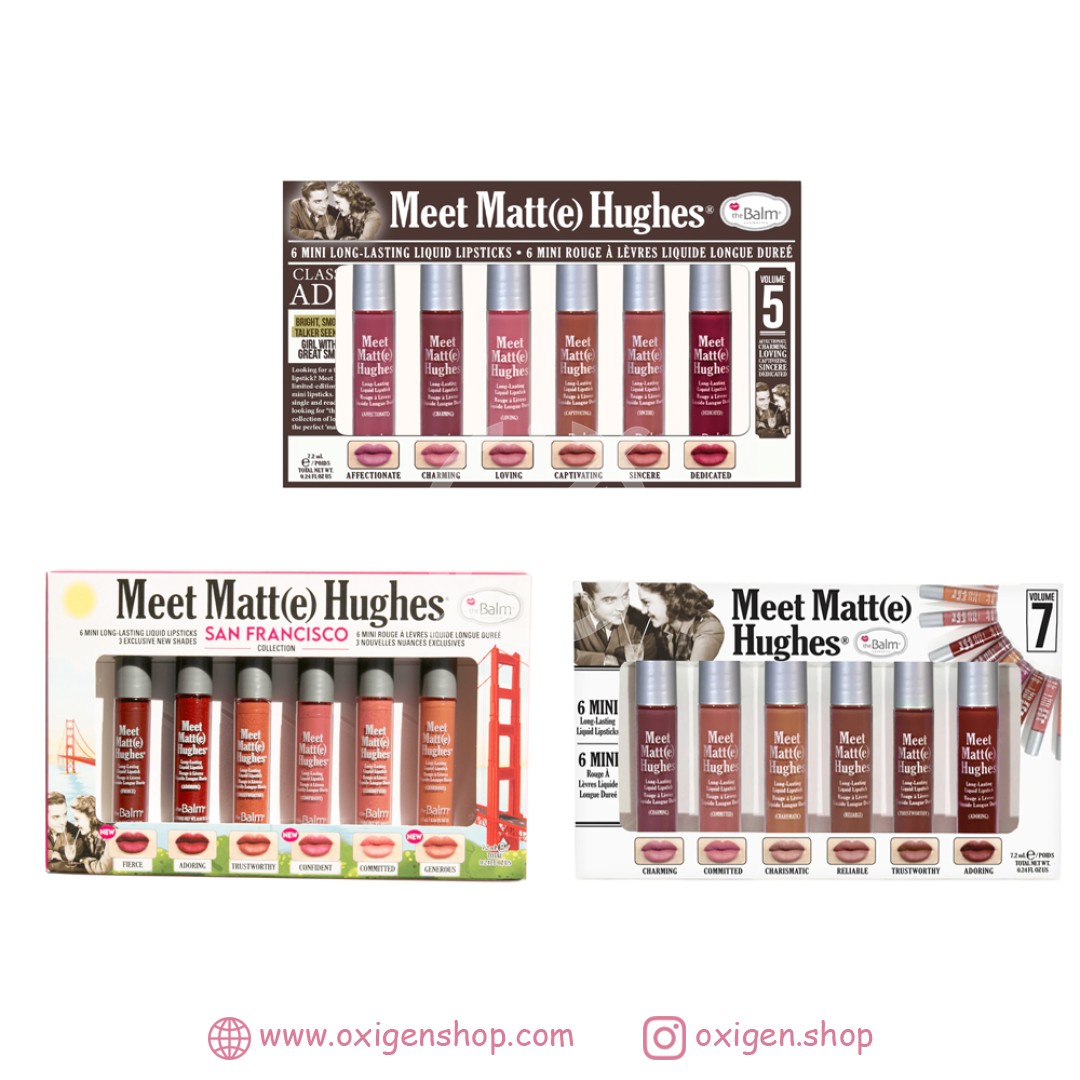 ست رژلب دبالم مدل MEET MATTE HUGHES