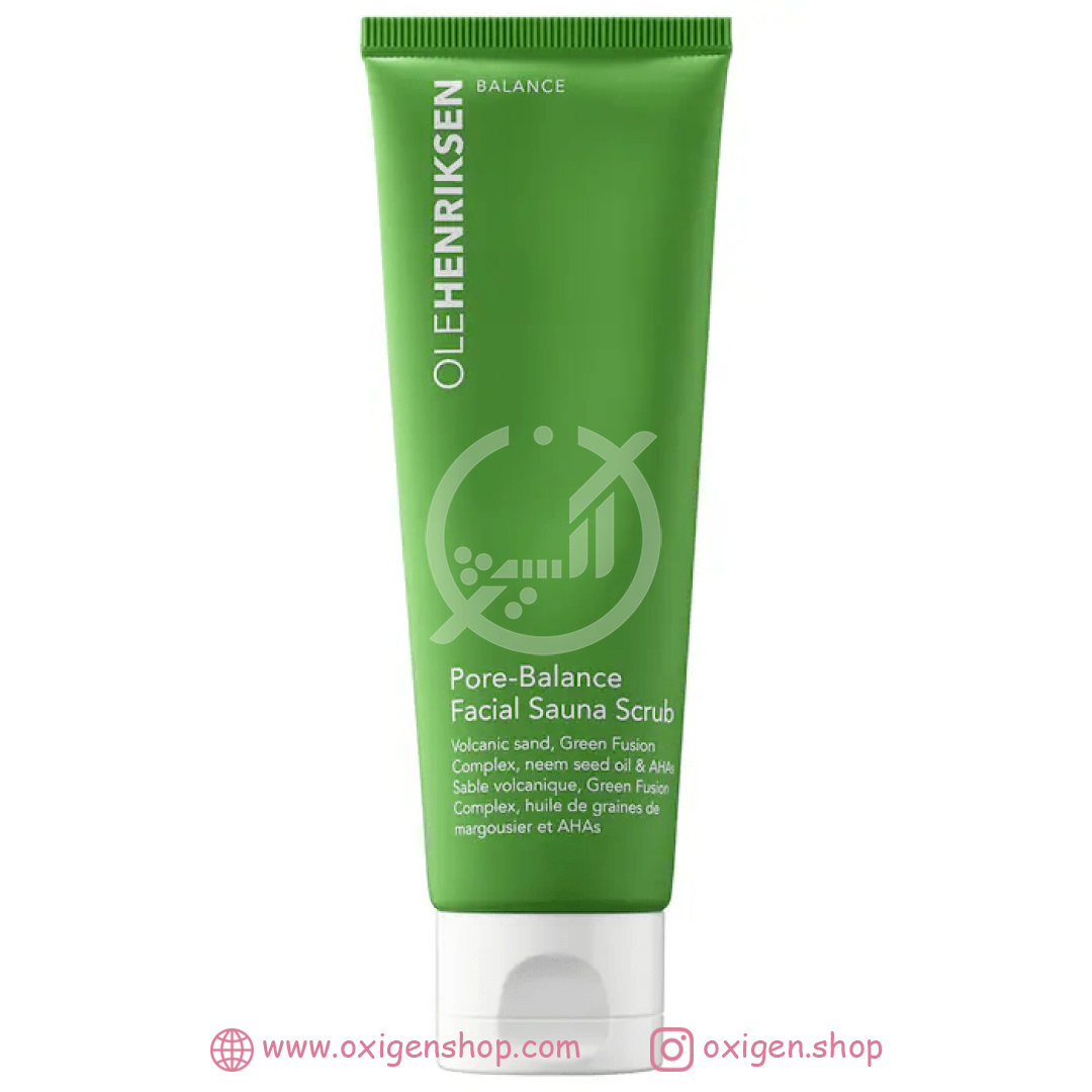 اسکراب صورت اوله هنریکسن مدل pore balance