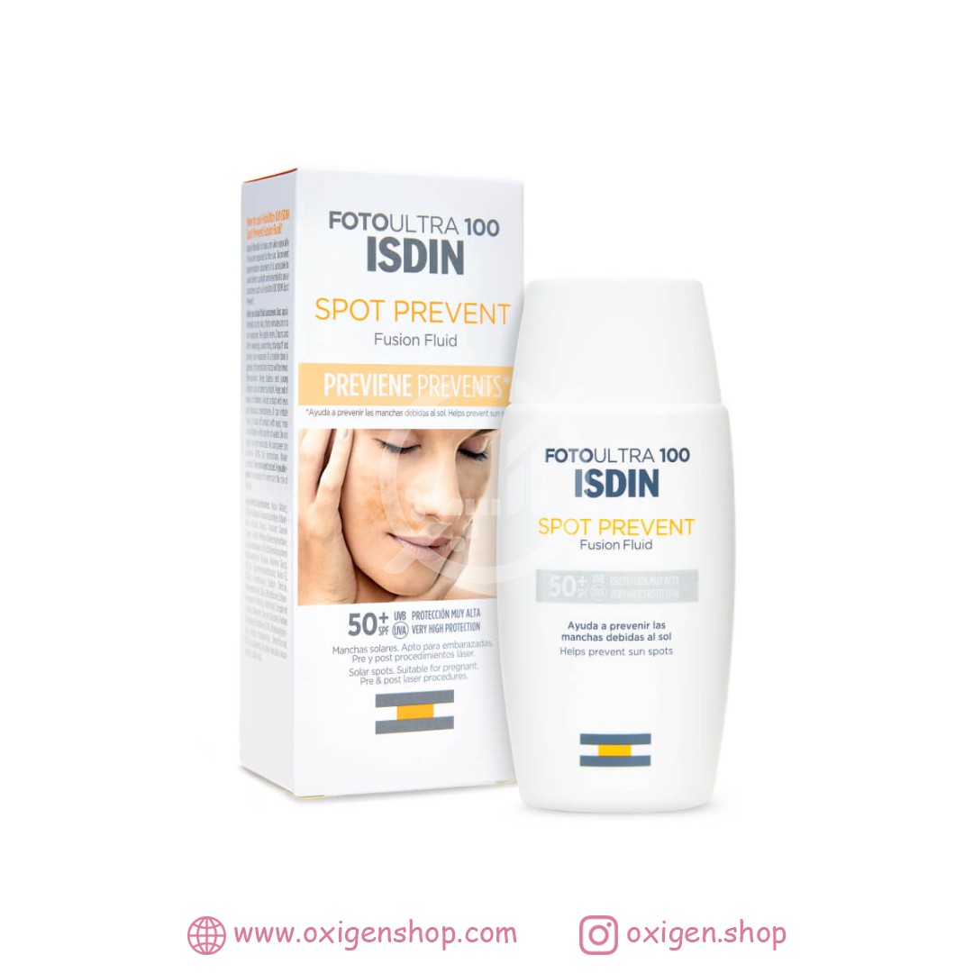 ضدآفتاب ضد لک ایزدین مدل spot prevent spf 50