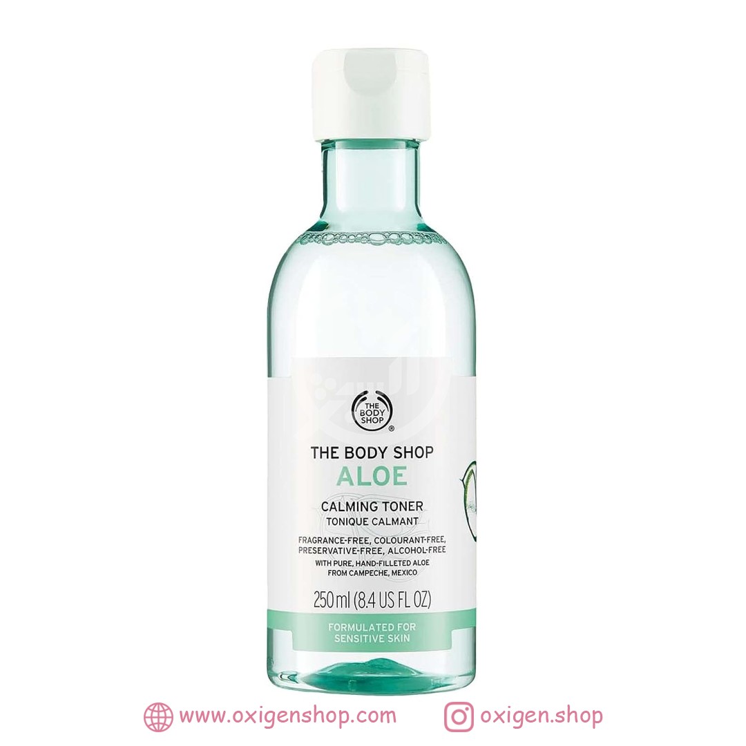 تونر تسکین دهنده بادی شاپ مدل aloe