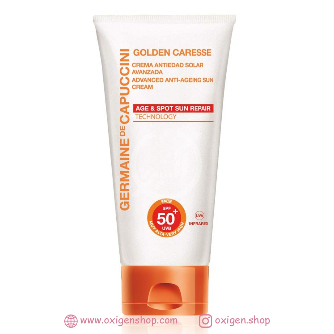 کرم ضدآفتاب ضد پیری کاپوچینی مدل Golden Caresse SPF 50