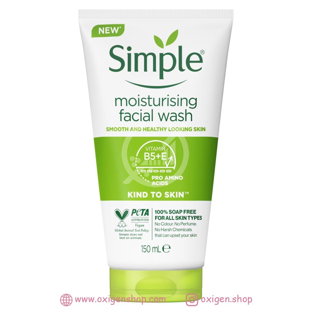 ژل شوینده صورت سیمپل مدل Moisturising
