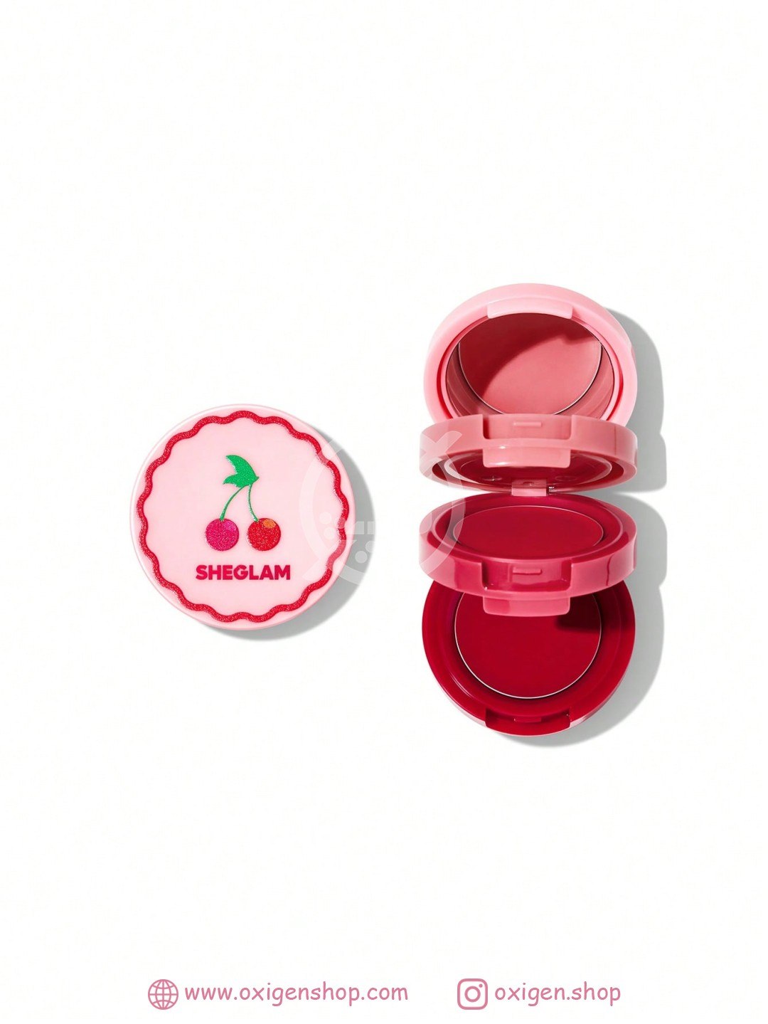 رژگونه و رژلب 3 طبقه شیگلم مدل Very Cherry