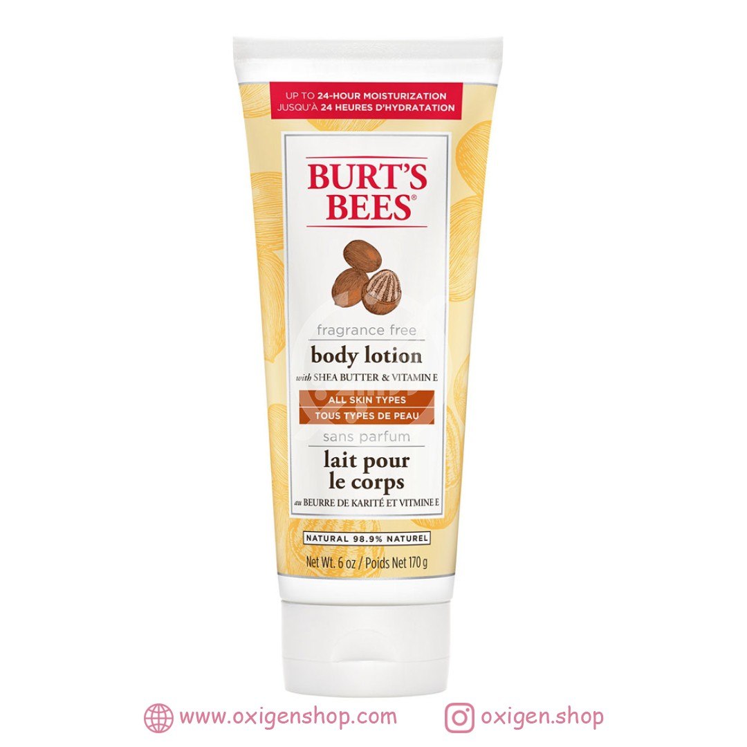 لوسیون بدن برتس بیز مدل SHEA BUTTER & VITAMIN E