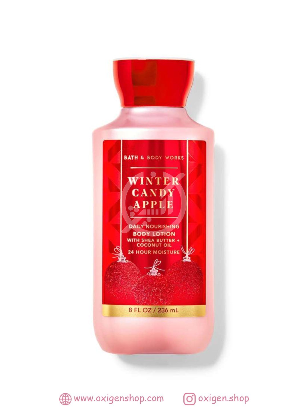 لوسیون بدن بث اند بادی ورکز مدل Winter Candy Apple