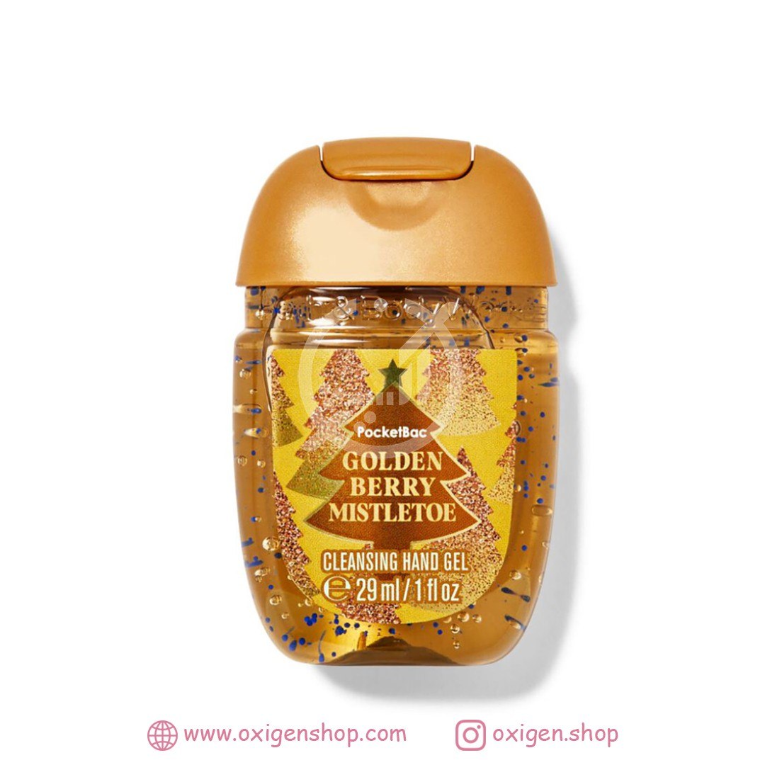 ژل ضدعفونی کننده دست بث اند بادی ورکز مدل Golden Berry Mistletoe