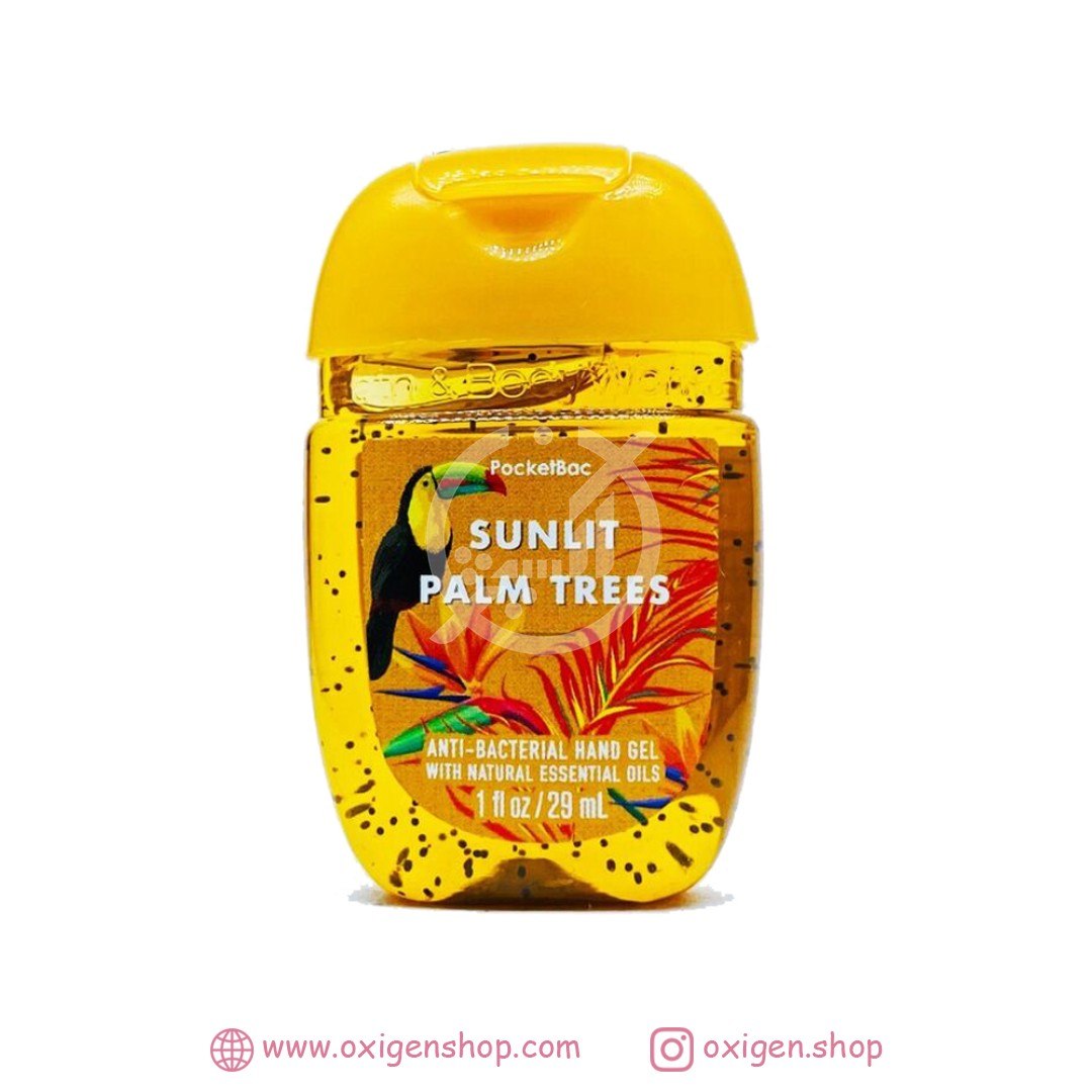 ژل ضدعفونی کننده دست بث اند بادی ورکز مدل Sunlit Palm Trees