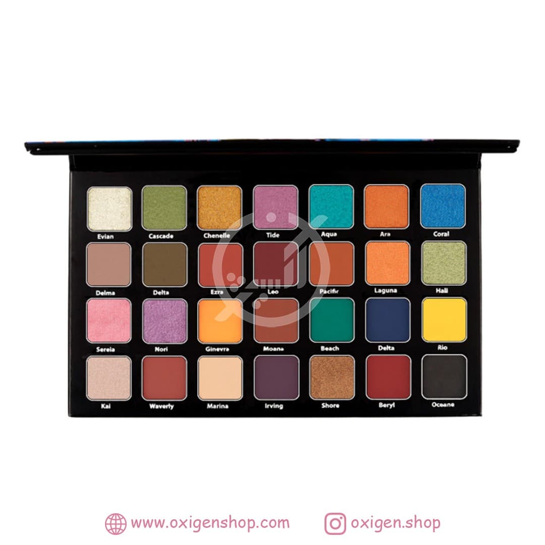 پالت سایه 28 رنگ کاراکتر مدل Ocean پالت سایه 28 رنگ کاراکتر مدل Ocean