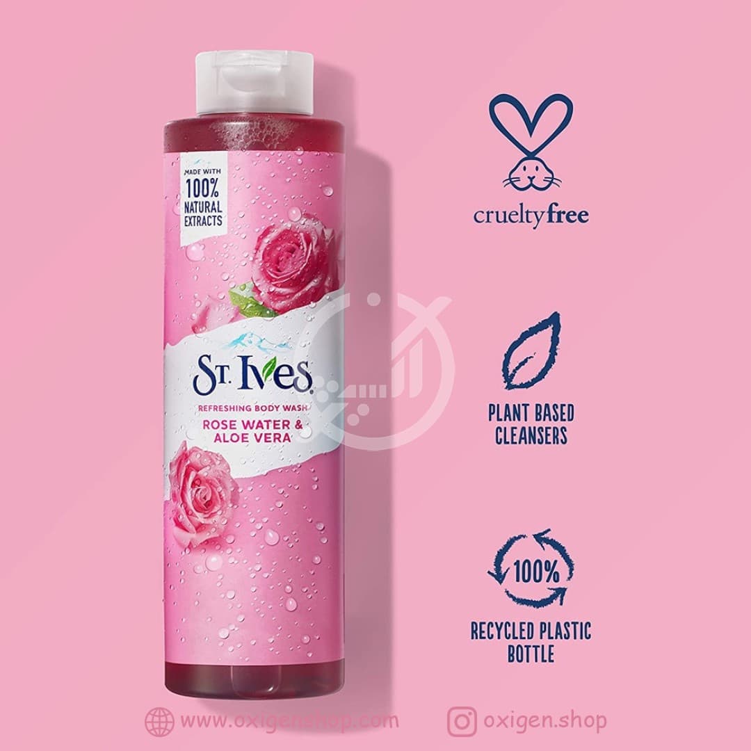 شوینده بدن سنت ایوز مدل Rose Water & Aloe Vera شوینده بدن سنت ایوز مدل Rose Water & Aloe Vera