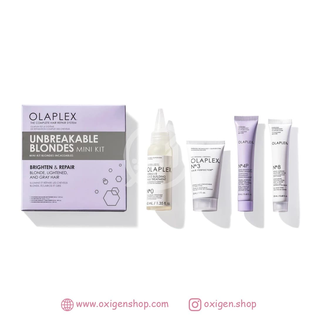 ست مینی مراقبت مو اولاپلکس مدل unbreakable blondes ست مینی مراقبت مو اولاپلکس مدل unbreakable blondes