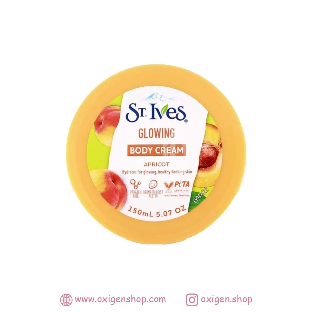 کرم بدن زردآلو سنت ایوز مدل Glowing کرم بدن زردآلو سنت ایوز مدل Glowing