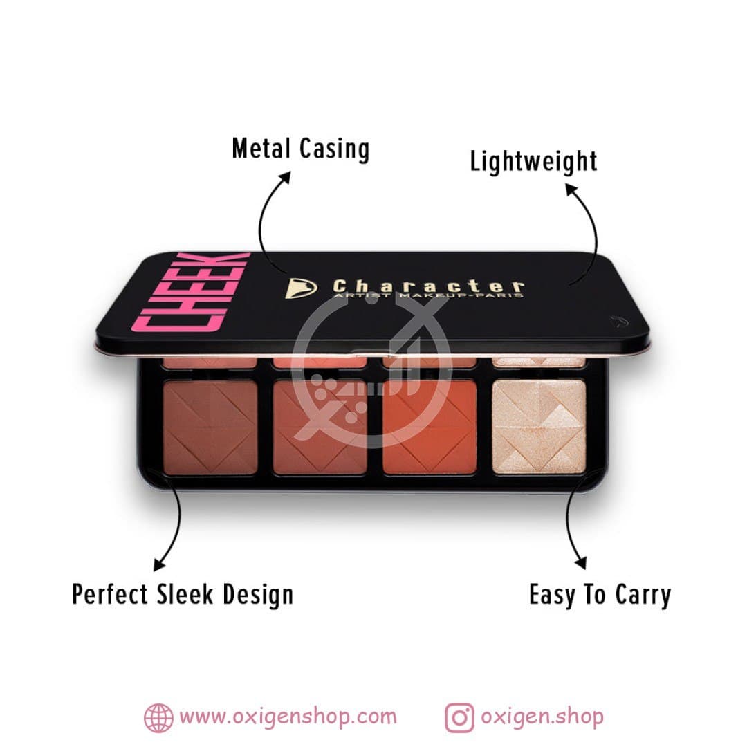 پالت هایلایتر و رژگونه کاراکتر مدل C-A201 پالت هایلایتر و رژگونه کاراکتر مدل C-A201