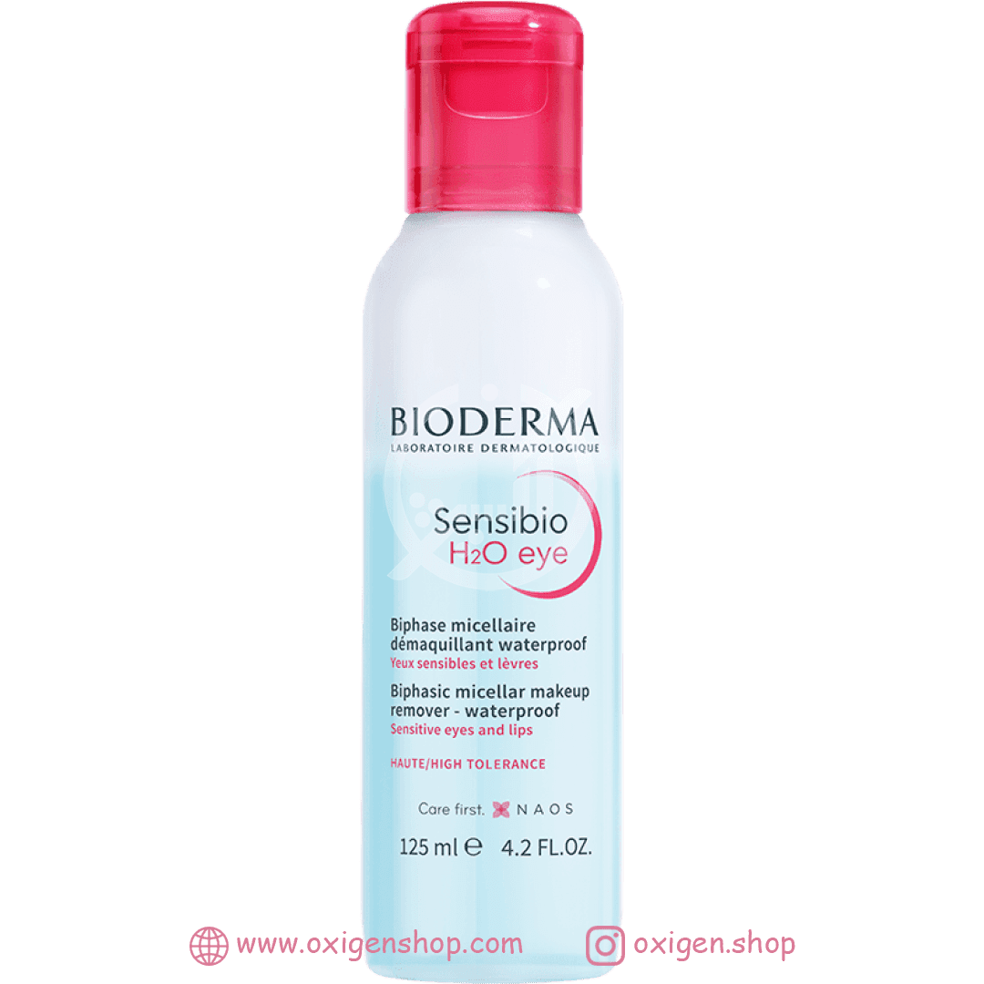 پاک کننده دوفاز آرایش چشم بایودرما مدل Sensibio H₂O پاک کننده دوفاز آرایش چشم بایودرما مدل Sensibio H₂O