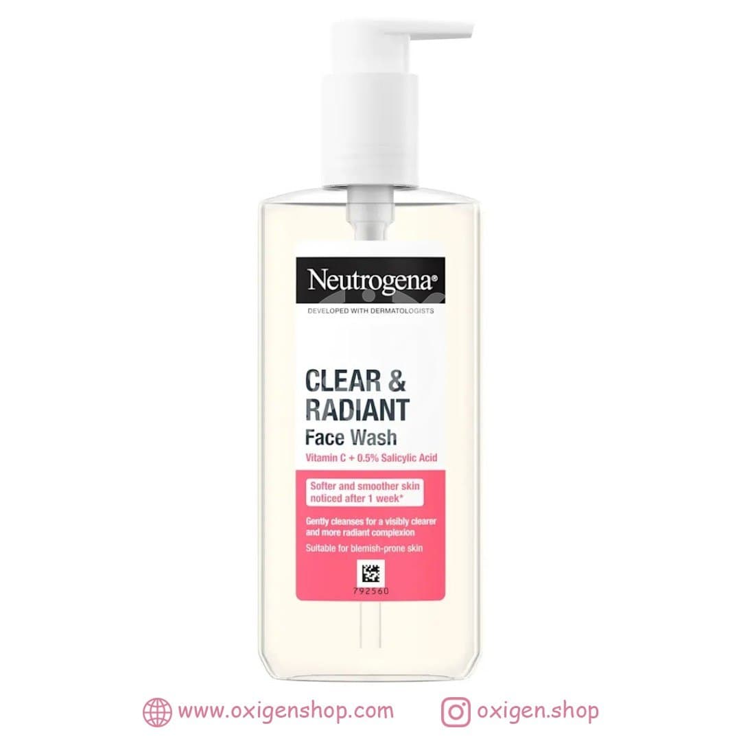 شوینده ویتامین C نوتروژینا مدل Clear & Radiant شوینده ویتامین C نوتروژینا مدل Clear & Radiant