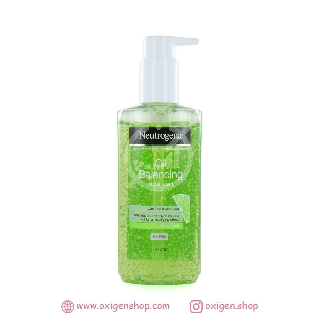 ژل شستشو صورت نوتروژینا مدل oil balancing ژل شستشو صورت نوتروژینا مدل oil balancing