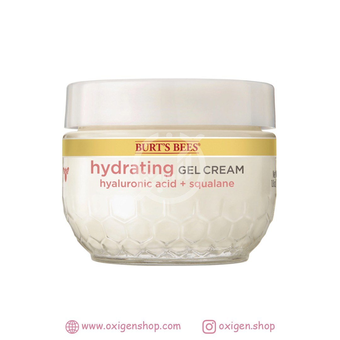 کرم ژل آبرسان صورت برتس بیز hyaluronic acid and squalane